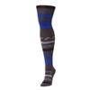 MeMoi Stripe Palette Cotton Blend Sweater Tights Dark Gray Heather Small/Medium view 3