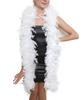 SACASUSA 100g Turkey Chandelle Feather Boas 6 Feet Long Beautiful Color (White) view 1