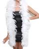 SACASUSA 100g Turkey Chandelle Feather Boas 6 Feet Long Beautiful Color (White) view 4