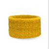 COUVER Youth Cotton Terry Athletic Wristbands, Yellow, 1 Pair view 2