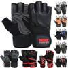 MRX Weight Lifting Gloves are Premium Quality Cowhide Leather with Long Wrist Straps  Gym Gloves, Workout Gloves, Exercise Gloves for Powerlifting, Fitness, Cross Training for Men & Women view 1