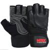 MRX Weight Lifting Gloves are Premium Quality Cowhide Leather with Long Wrist Straps  Gym Gloves, Workout Gloves, Exercise Gloves for Powerlifting, Fitness, Cross Training for Men & Women view 2
