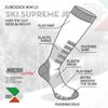 Eurosocks Junior Ski Supreme Socks, Anthracite, 3X-Small view 3