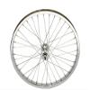 Bike 20 x 1.75 Steel Front Wheel 36 Spoke 12g UCP 3/8 Axle Single Wall Chrome. view 1