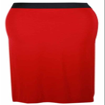 PurpleHanger Women's Straight Gypsy Elastic Full Skirt Red 10-12
