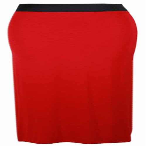 PurpleHanger Women's Straight Gypsy Elastic Full Skirt Red 10-12