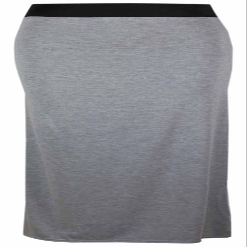 Purple Hanger Women's Straight Gypsy Elastic Full Skirt Light Grey 10-12