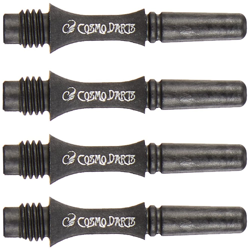NineDartOut.us Fit Shaft Carbon Slim 4 Pack(Spinning) (#1-13.0mm - Extra Short)