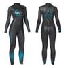 Aqua Sphere Women's Powered W-Racer Wet Suit, Black/Aqua, X-Small view 1