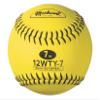 Markwort Lite Weight and Weighted Leather Softball, Optic Yellow, 7-Ounce view 1