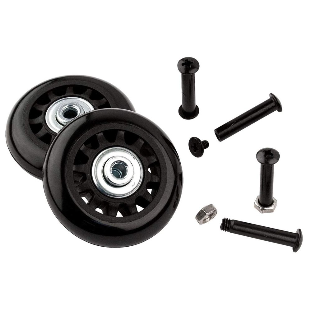 Protec Replacement Wheels Designed for Protec Bags and Cases Black Model WLSBKPR 60mm
