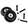Protec Replacement Wheels Designed for Protec Bags and Cases Black Model WLSBKPR 60mm view 1