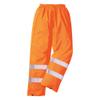 Portwest Hi-Vis Rain Trousers Viz Work Cargo Work Pants Reflective Waterproof Rain ANSI E, Orange, X Large view 3