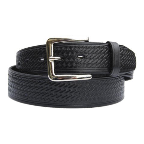 1.75-inch Basketweave Garrison Belt - Rounded Buckle - 175211-34 - 34 inches