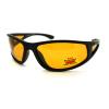 Night Driving Plus Polarized Lens Mens Wrap Around Sports Sunglasses Matte Black view 2