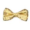 NEW Gold Tuxedo Classic Bowtie Sequin Neckwear Adjustable Unisex Bow Tie view 1