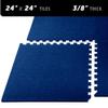 We Sell Mats 3/8 Inch Thick Interlocking Foam Carpet Tiles Durable Carpet Squares Anti Fatigue Support for Home Office or Classroom Use, 24 in x 24 in view 3