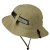 Big Size Brushed Canvas Washed Fisherman Hat - Khaki 2XL-3XL view 2