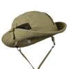 Big Size Brushed Canvas Washed Fisherman Hat - Khaki 2XL-3XL view 4