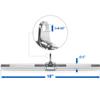 Yes4All Revolving Straight Bar with Non-Slip Handle  Rotating Straight Bar Cable Attachment  Lat Pull Down Bar  Support up to 880 lbs (Chrome) view 2