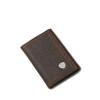 ARIAT Men's Trifold Wallet, Oil Tan Dark Copper Leather, Brand Concho, Multiple Slots view 1