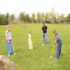 AmishToyBox.com Deluxe Croquet Game Set - 8 Player - with Wooden Stand (Eight 32" Handles) view 2