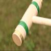 AmishToyBox.com Deluxe Croquet Game Set - 8 Player - with Wooden Stand (Eight 32" Handles) view 4