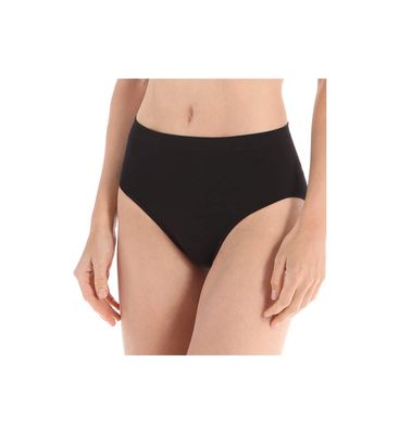 Ahh by Rhonda Shear Women's Seamless High Cut Brief, Black, X-Small