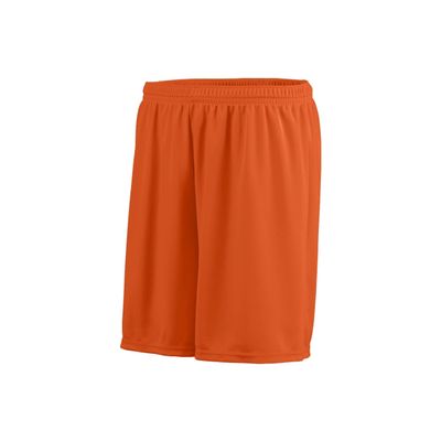 Augusta Sportswear Men's Octane Shorts : 100% Polyester, Moisture-Wicking Gym Shorts for Men, 7" Inseam, Tag-Free 9E Orange
