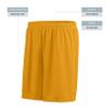 Augusta Sportswear Boys Octane Shorts Gold view 3