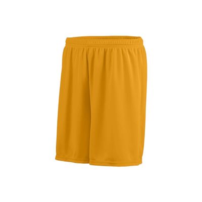 Augusta Sportswear Men's Octane Shorts : 100% Polyester, Moisture-Wicking Gym Shorts for Men, 7" Inseam, Tag-Free NM Gold