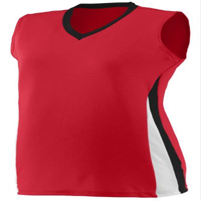 Augusta Sportswear Girls' 1356, Red/Black/White, Small