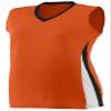 Augusta Sportswear Girls' 1356, Orange/Black/White, Medium view 1