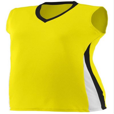 Augusta Sportswear Girls' 1356, Power Yellow/Black/White, Medium