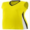 Augusta Sportswear Girls' 1356, Power Yellow/Black/White, Medium view 1