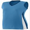 Augusta Sportswear Girls' 1356, Columbia Blue/Navy/White, Large view 1