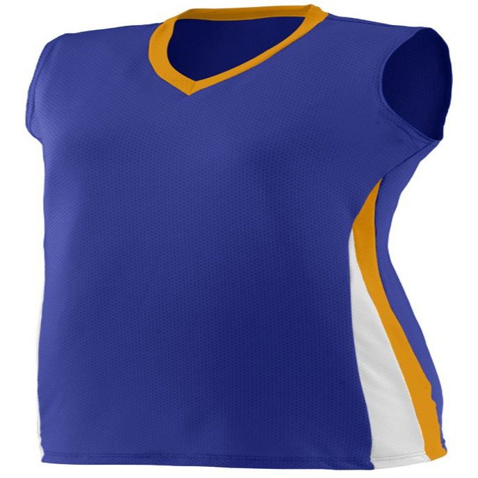 Augusta Sportswear Girls' 1356, Purple/Gold/White, Small