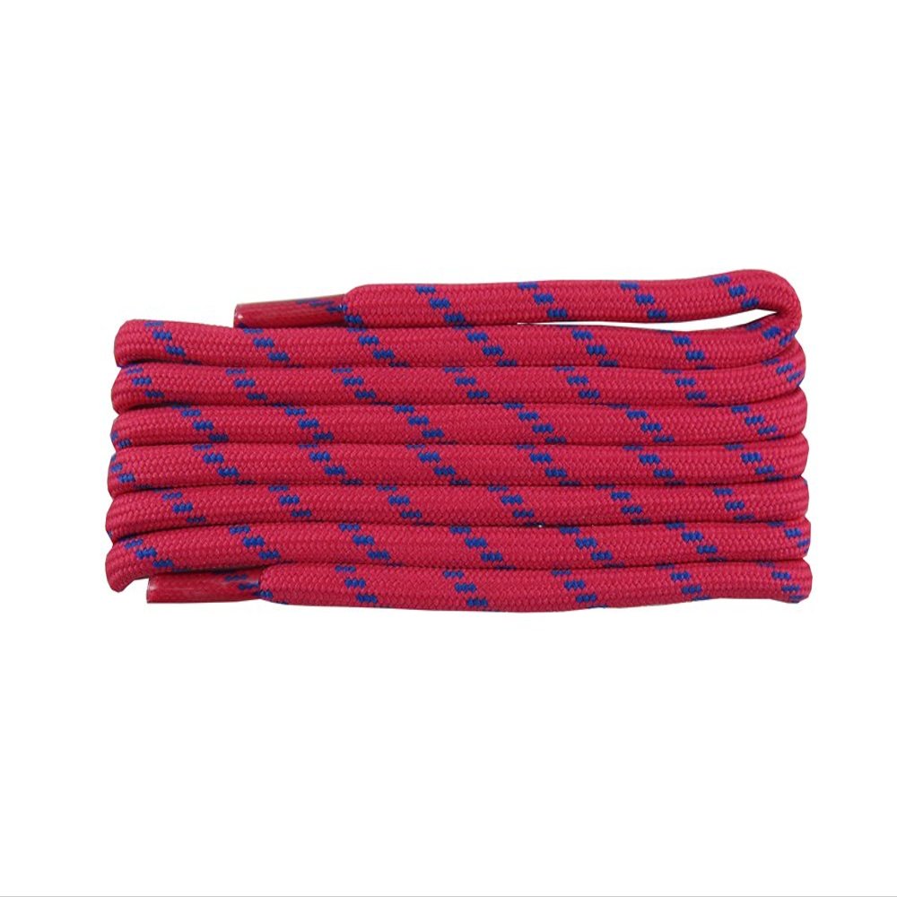 55INCH Dual Tone Round Shoe Lace Strings Fits All Shoes 2Pairs Pack-Hot Pink and Blue