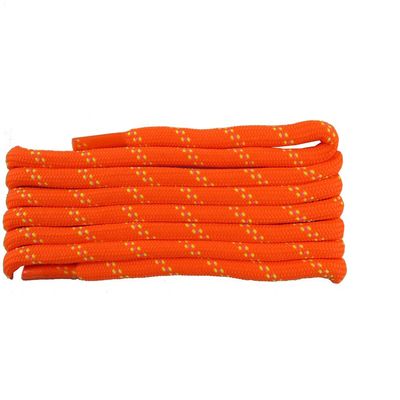 55INCH Dual Tone Round Shoe Lace Strings Fits All Shoes 2Pairs Pack-Neon Orange and Neon Yellow