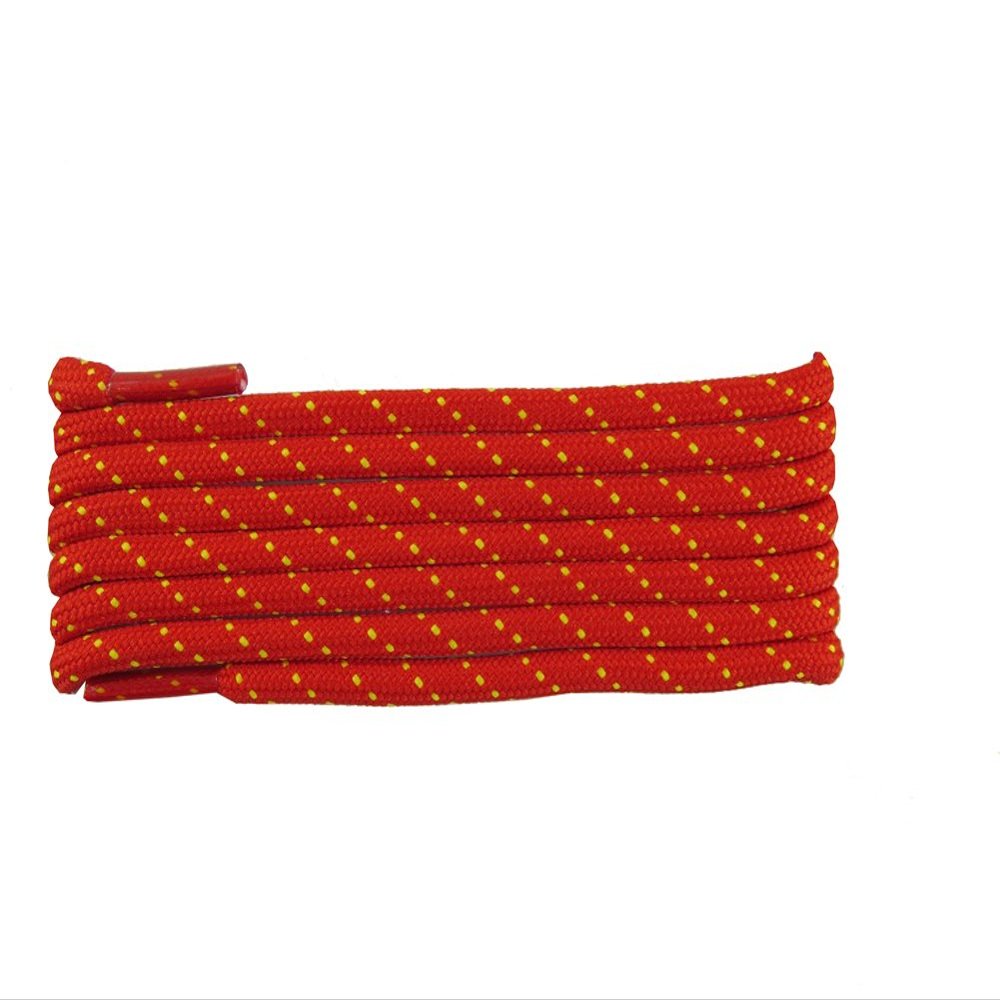 45INCH Dual Tone Round Shoe Lace Strings Fits All Shoes 2Pairs Pack-Red and Yellow