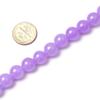 10mm Round Gemstone Purple Jade Beads Strand 15 Inches Jewelry Making Beads view 2