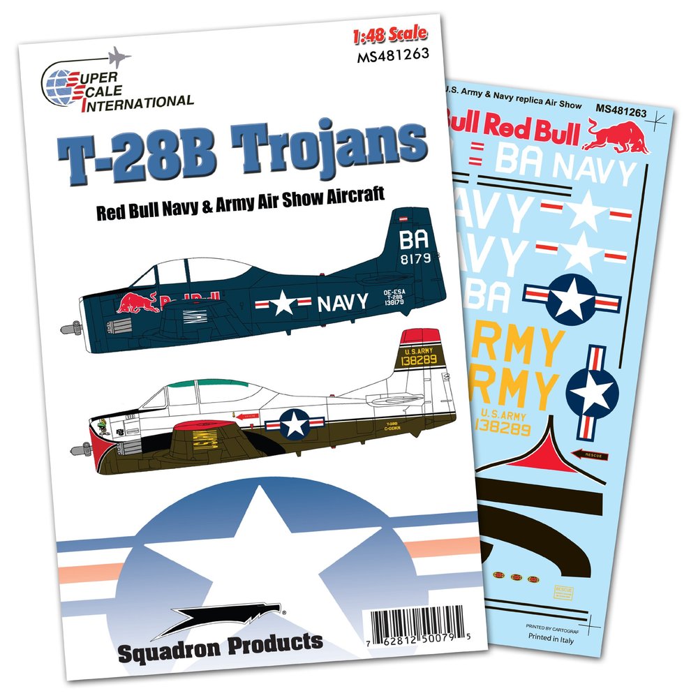 Superscale USA T-28B Trojans Navy and Army Show Birds Decals