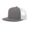 Richardson Unisex 511 Flatbill Trucker Adjustable Snapback Baseball Cap, Charcoal/White, One Size Fits Most view 1