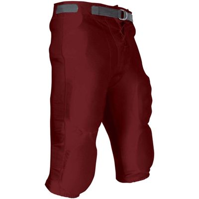 CHAMPRO Youth Slotted Dazzle Football Pant Maroon YTH 3XL