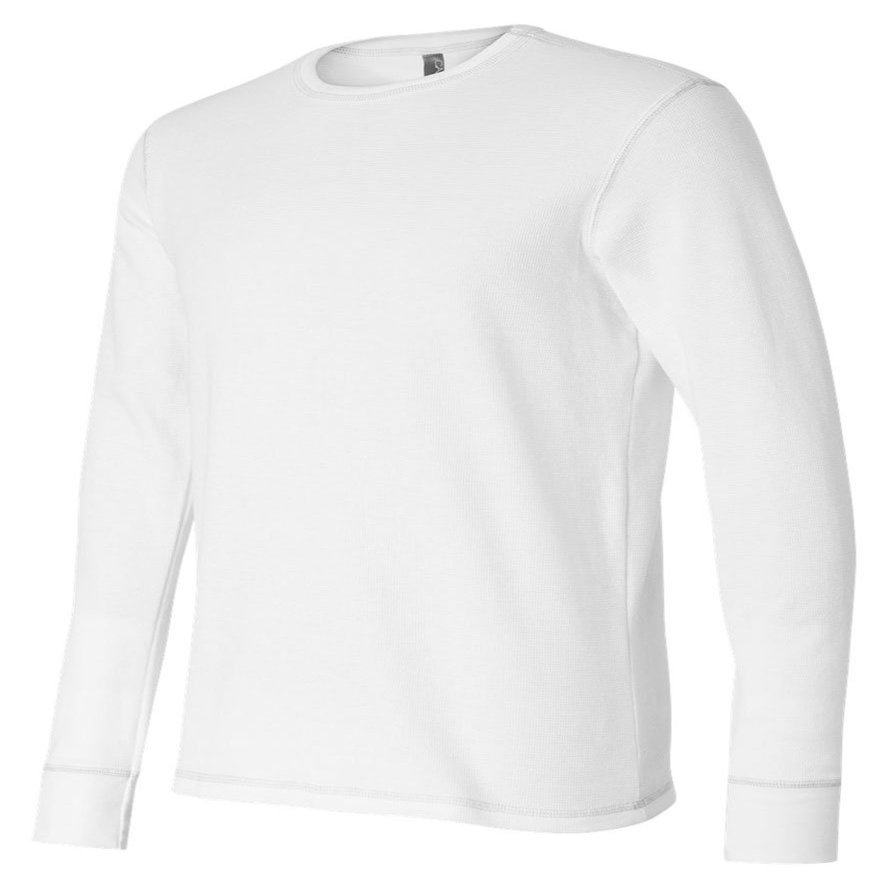 Bella Canvas Mens 4.5 oz. Long-Sleeve Thermal (3500) White/White 2XL