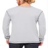 Bella Canvas Mens 4.5 oz. Long-Sleeve Thermal (3500) White/White 2XL view 3