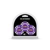 Team Golf NCAA LSU Tigers 3 Pack Golf Chip Ball Markers, Poker Chip Size with Pop Out Smaller Double-Sided Enamel Markers view 1
