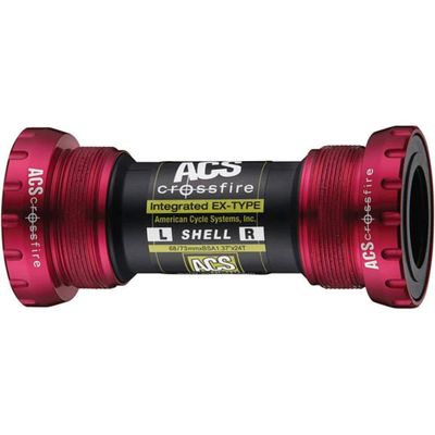 ACS Crossfire Outboard Bearing Bottom Bracket English 68/73mm Red