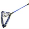 Collapsible Water Garden Koi Fish Pond Fish Catching Landing Net, 16 Inch by 13 Inch Wide (6mm) Course Durable Nylon Mesh Net Head, with Telescoping Extension Pole to 6 Ft view 1