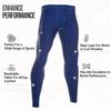 CompressionZ Men's Compression Pants for Workout, Sports|Base Layer Running Tights Leggings (Navy, X-Large) view 3